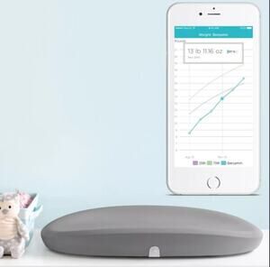 Hatch Baby Grow Smart Digital Changing Pad & Scale MSRP $180 | Gray White
